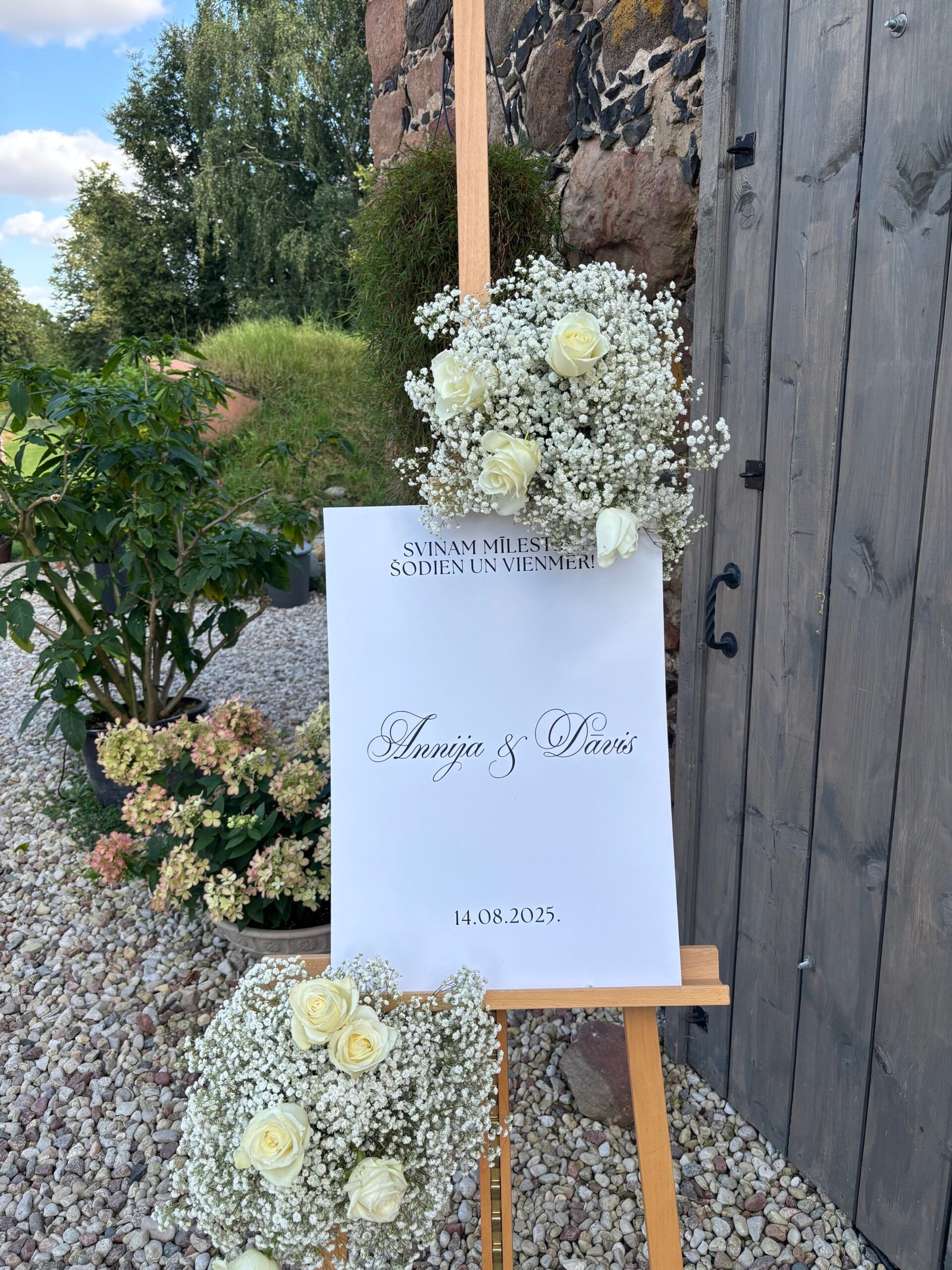 Welcome zīme no PVC putukartona