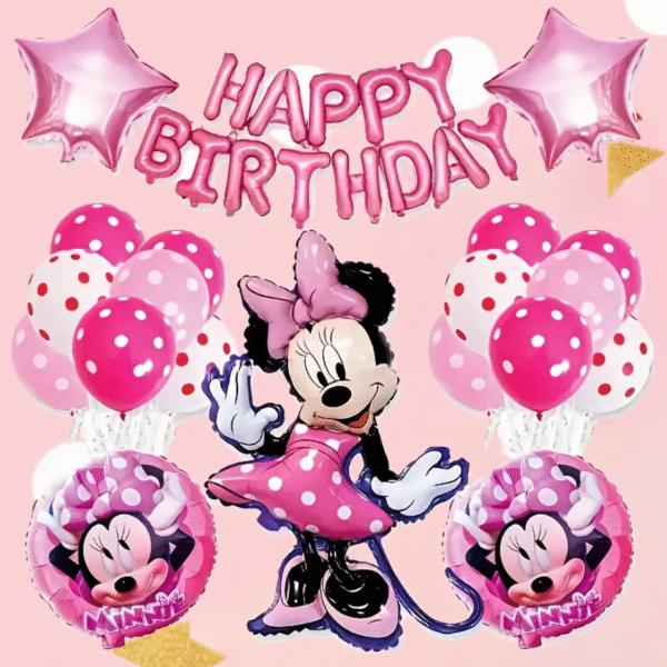 Minnie disney balonu komplekts