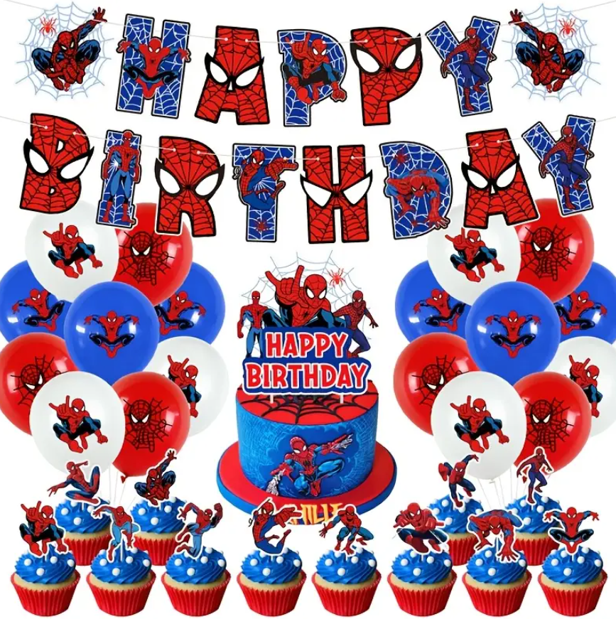 Spider man balonu komplekts